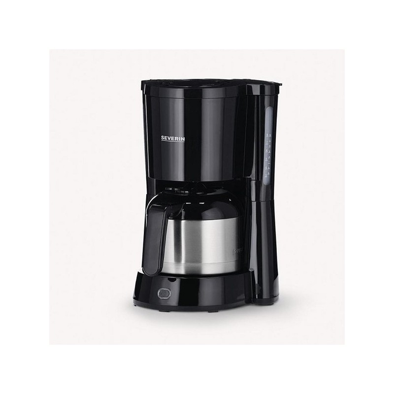 Severin Koffiezetapparaat 8-kops met thermoskan 1000W zwart