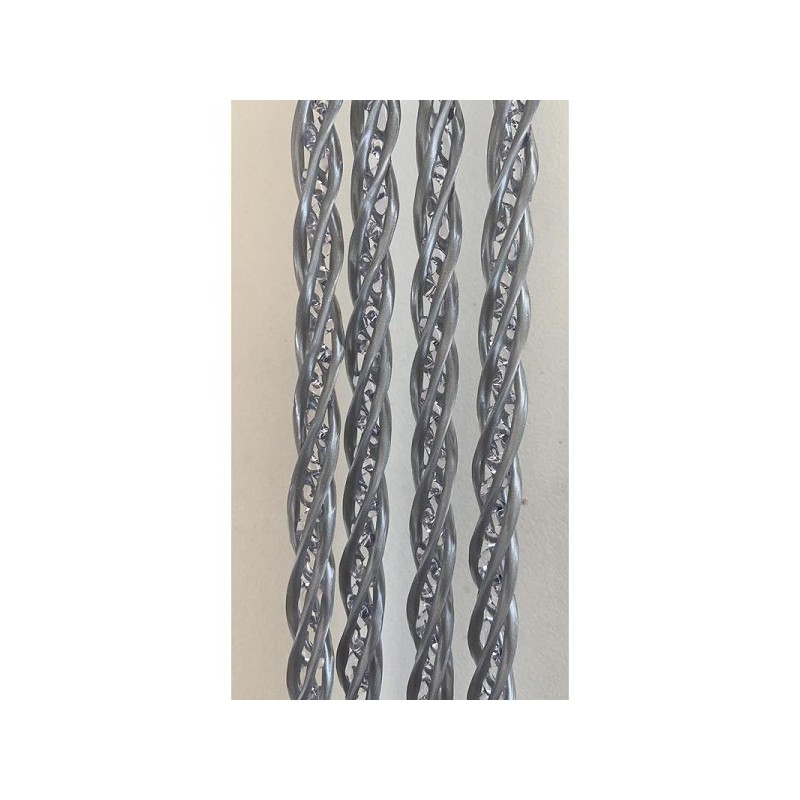 Deurgordijn Orchidea 90x220cm grijs gemaakt van zacht PVC
