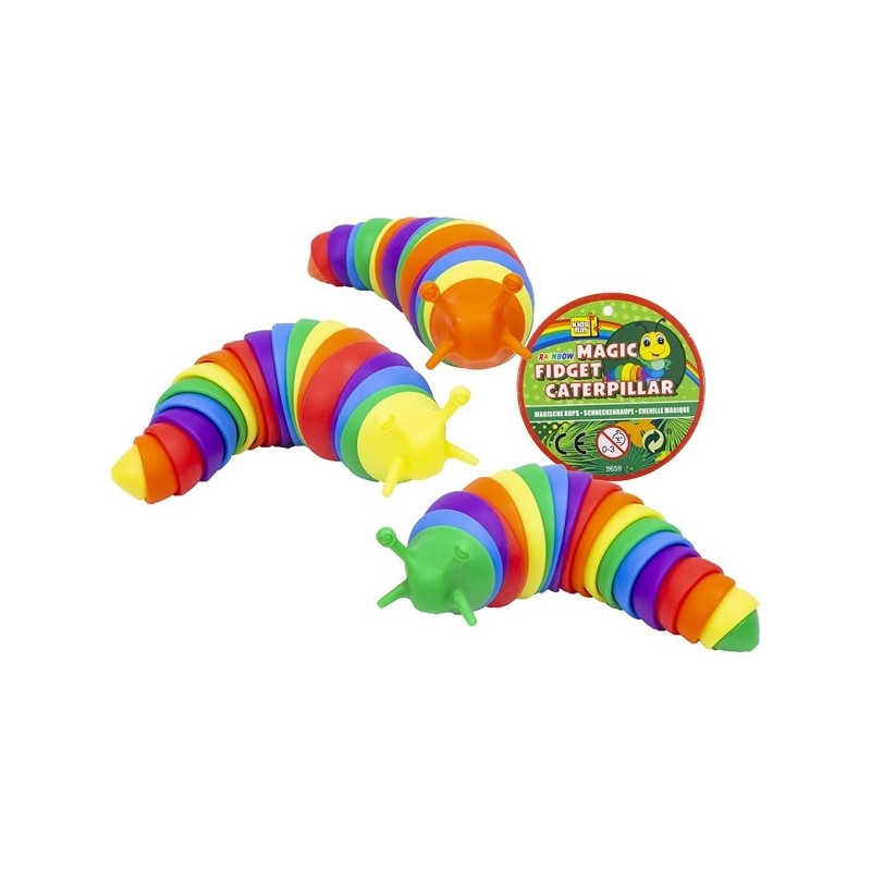 Magic Fidget rainbow caterpillar 19cm