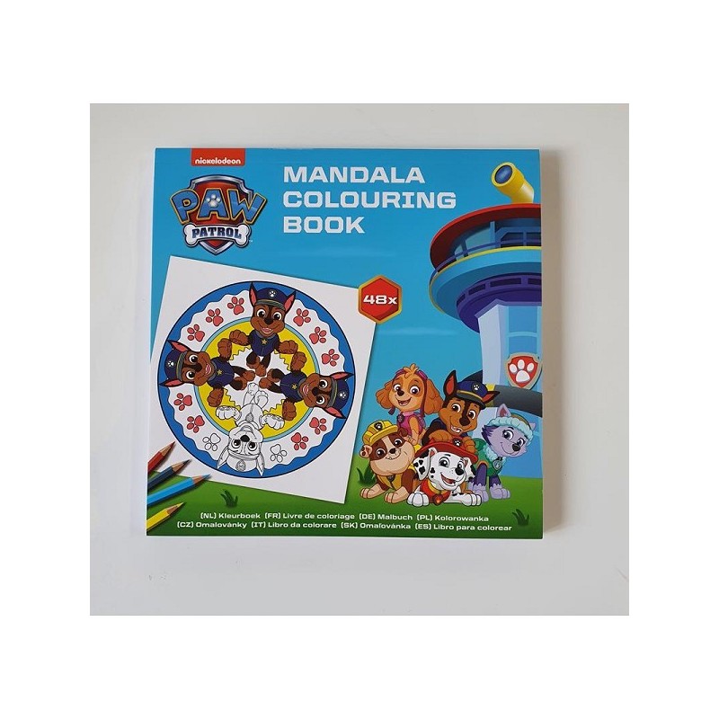 Livre de coloriage Paw Patrol Mandala 48 pages à colorier