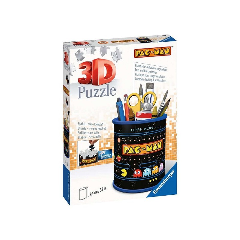 Ravensburger Puzzle 3D Plumier Pac-man 54 pièces