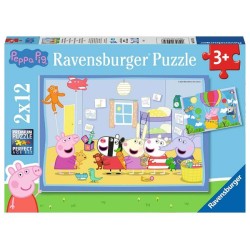 Puzzle Ravensburger Peppa Pig - Deux puzzles - 12 pièces - puzzle pour enfants