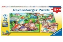 Ravensburger puzzel Kleine prinsessen - Legpuzzel - 3x49 stukjes