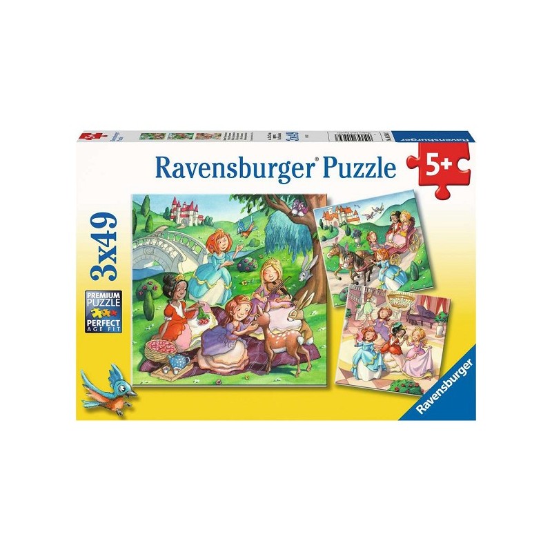 Ravensburger puzzel Kleine prinsessen - Legpuzzel - 3x49 stukjes
