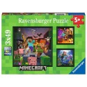 Ravensburger puzzel Minecraft Biomes - Legpuzzel - 3 x 3x49 stukjes