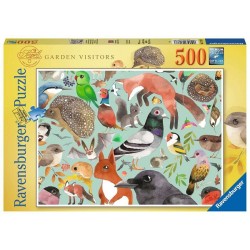 Puzzle Ravensburger Visiteurs du jardin 500 pièces