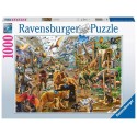 Ravensburger puzzel Chaos in de galerie - Legpuzzel - 1000 stukjes