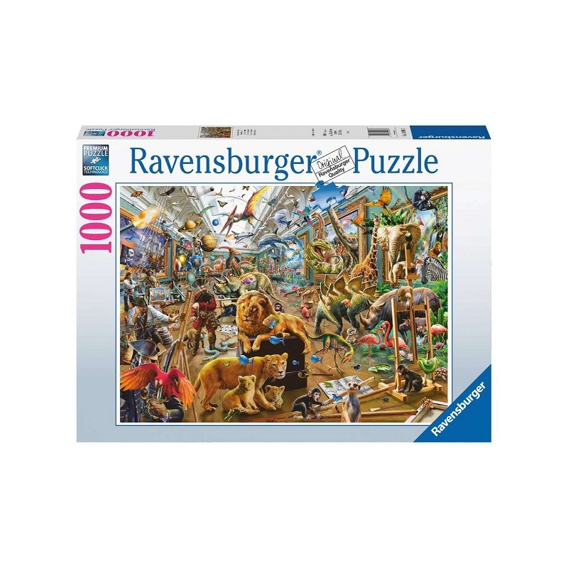 Ravensburger puzzel Chaos in de galerie - Legpuzzel - 1000 stukjes