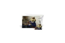 Carte cadeau Vermeer La Laitière avec porte-clés en bois