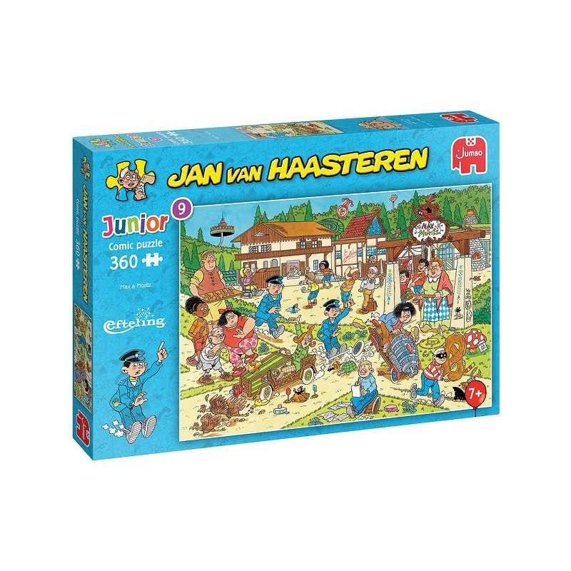 Jumbo Jan van Haasteren Junior 9 puzzel Efteling Max & Mortiz 360pcs kinderpuzzel