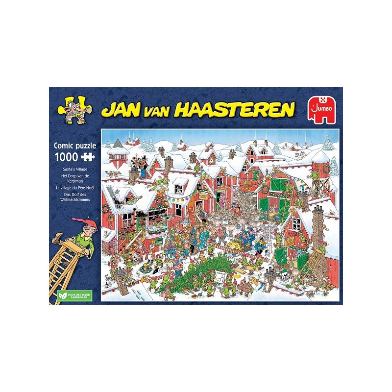 Puzzle Jumbo Jan van Haasteren Village du Père Noël 1000pcs