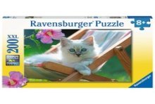 Ravensburger puzzle Chaton blanc 200 pièces XXL