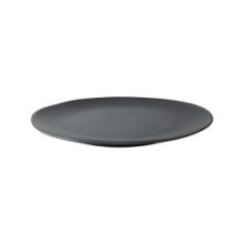 Dutch Rose Velvet assiette plate Ø26,5cm noir mat 4 pièces en porcelaine