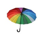 Parapluie arc-en-ciel Ø112cm avec 16 baleines et grip en mousse