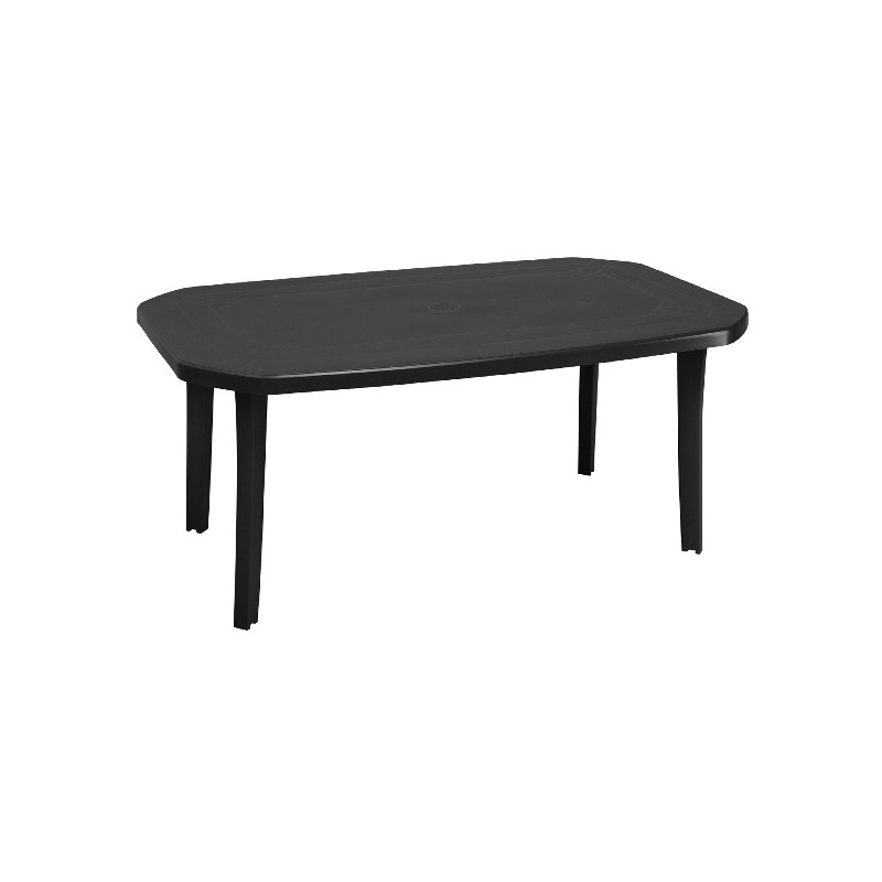 Table Grosfillex Miami 165x100cm Anthracite