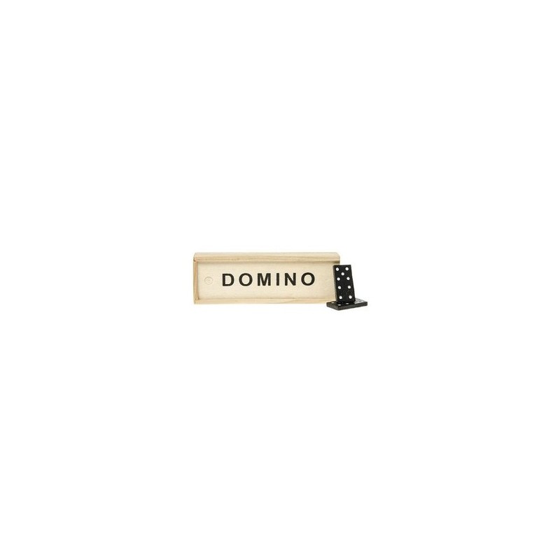 Domino spel in houten doosje 15x5x3cm