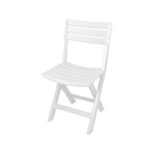 Chaise pliante Komodo plastique 41x40xh77cm blanc