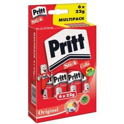 Bâton de colle Pritt 22g multipack de 6 pièces