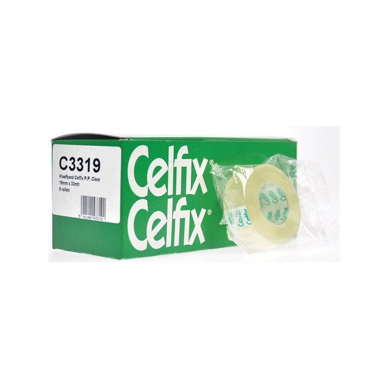 Celfix plakband 19mmx33m ecol doos a 8 rol