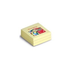 Pergamy sticky notes 100 vel 7,6x7,6cm geel pak a 12 stuks