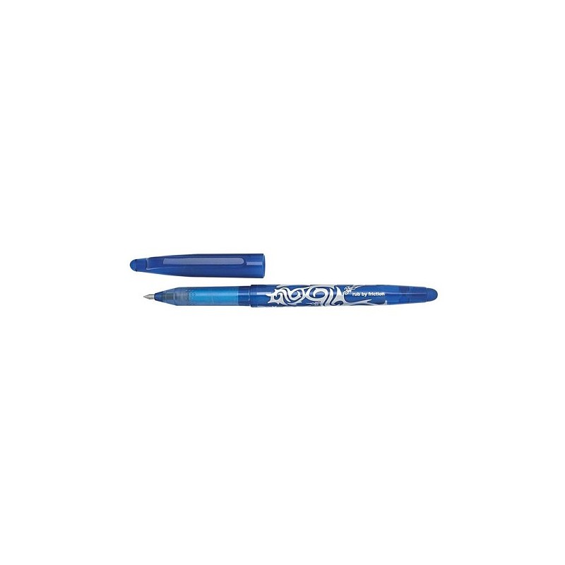 Stylo à bille roller gel Pilot frixion 0,7 mm bleu boîte de 12 pièces