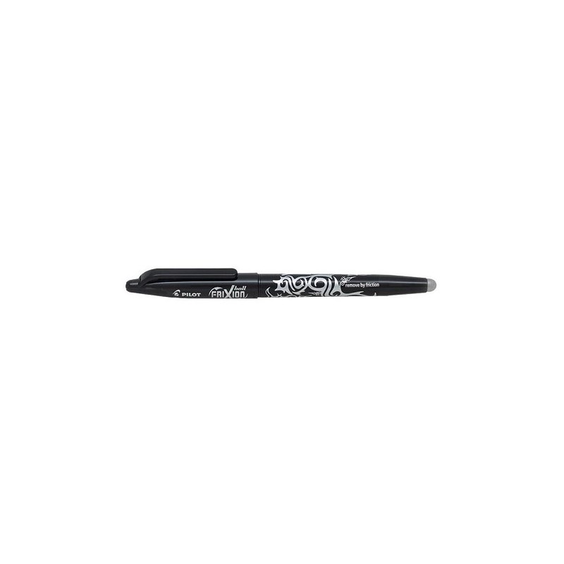 Stylo à bille roller gel Pilot frixion 0,7 mm noir boîte de 12 pièces