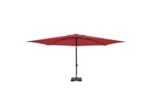 Parasol MYKANOS PUSH-UP rond 250 cm met tilt-functie 100%polyester Rood