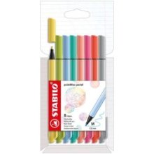 Trousse pastel Stabilo PointMax avec 8 couleurs de feutres fins