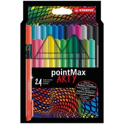 Stabilo Arty PointMax etui a 24 kleuren fineliners