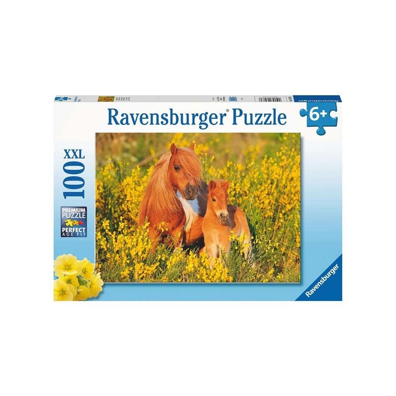 Ravensburger puzzle Poneys Shetland 100 pièces XL