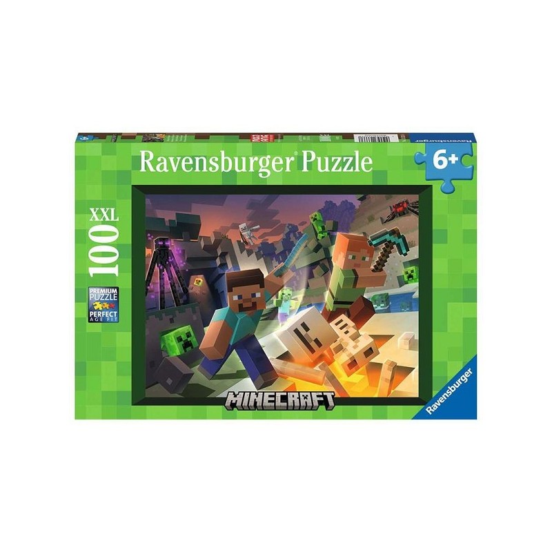 Ravensburger puzzel Monster Minecraft 100 XXL stukjes