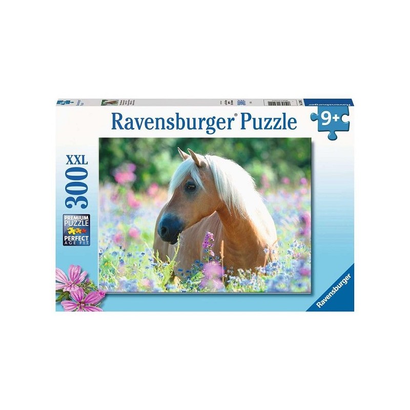 Ravensburger puzzel Paard in bloemenzee 300 XXL stukjes