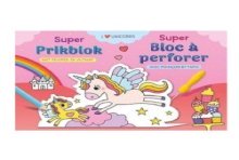 Deltas Super prikblok I love unicorns