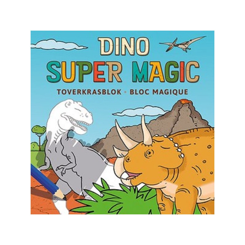 Deltas Dino Super Magic Bloc à gratter magique