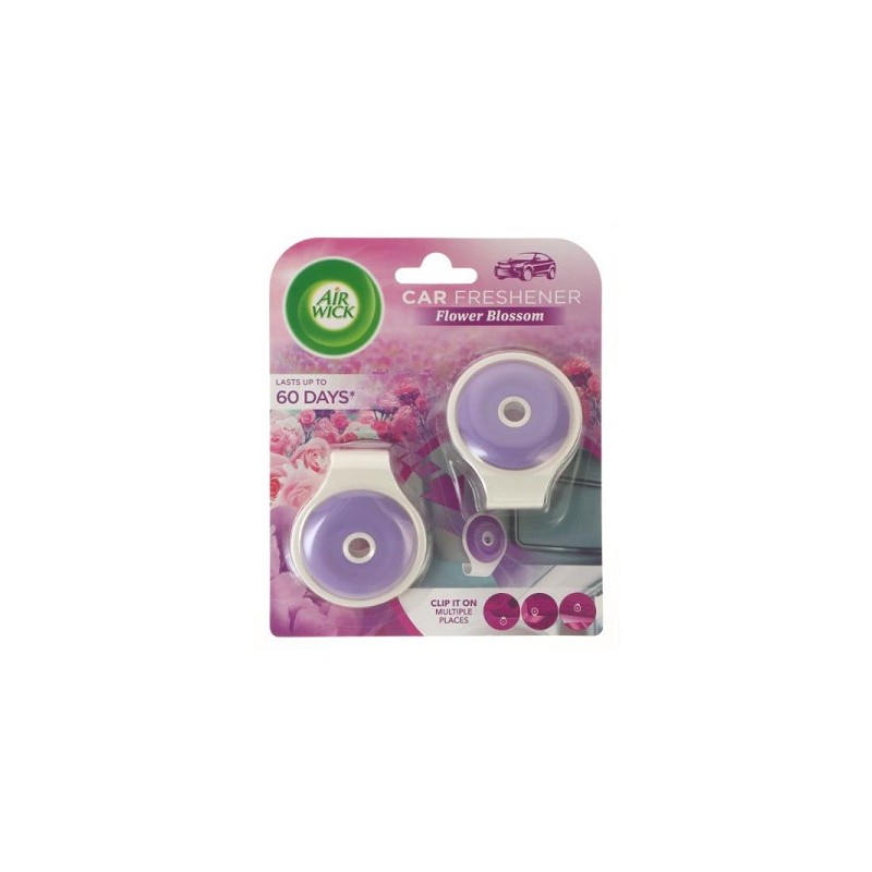 Air Wick Auto luchtverfrisser 2x9gr Flower Blossom