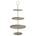Boltze Home Etagere Samona metaal Ø30x60cm Beige