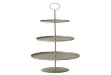 Boltze Home Etagere Samona métal Ø30x60cm Beige