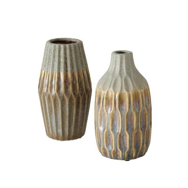 Boltze Home Vase Livera Ø11xh22cm en céramique