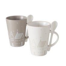 Boltze Home Tasse Nordy avec cuillère 330ml