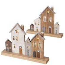 Boltze Home Deco Image Maisons 23cm (hors piles)