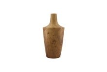Dijk Natural Collections Vaas keramiek Ø14x42cm met houtlook