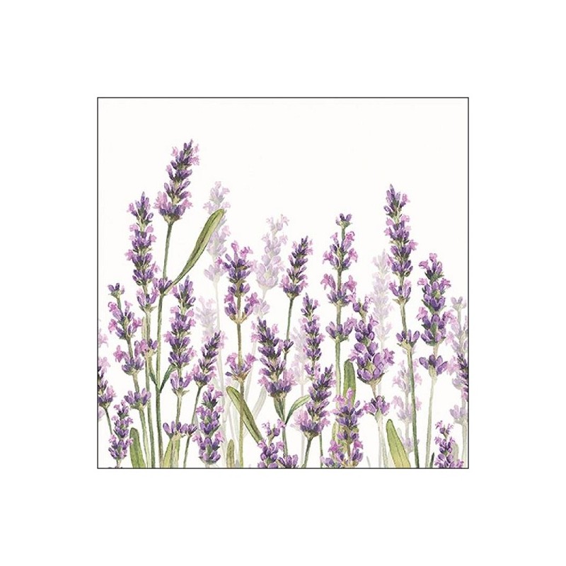 Ambiente Servetten Lavender Shades White 33x33cm