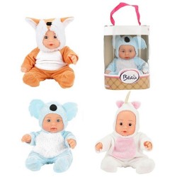 Toi Toys Beau Babypop 22,5cm in dierenpakje