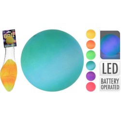 Speelbal met LED Ø23cm assorti kleuren