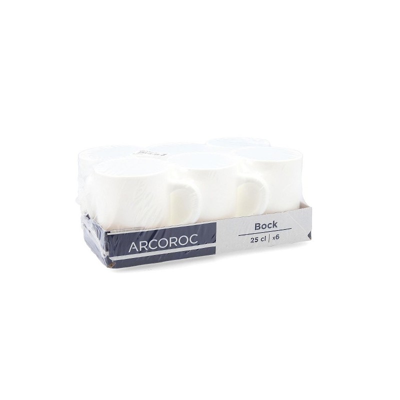 Arcoroc Bock Koffiekop 25cl Ø7,2xh8,9cm doos a 6 stuks