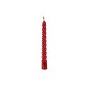 Decoris kerstboomkaarsjes Swirl wax rood Ø1,2x10cm verpakt per 8 stuks