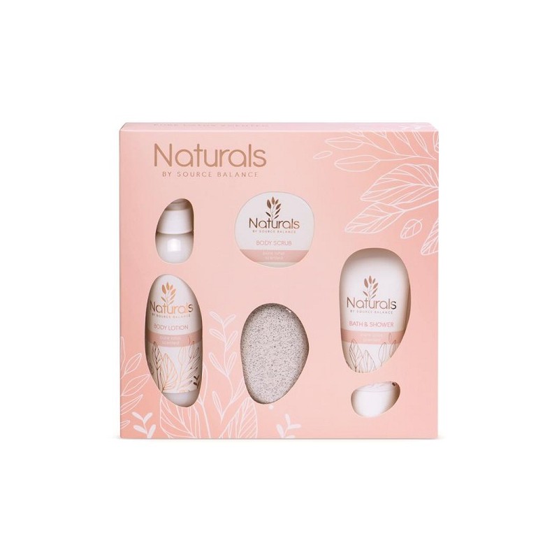 Coffret cadeau de bain Naturals Pure Lotus 4 pièces