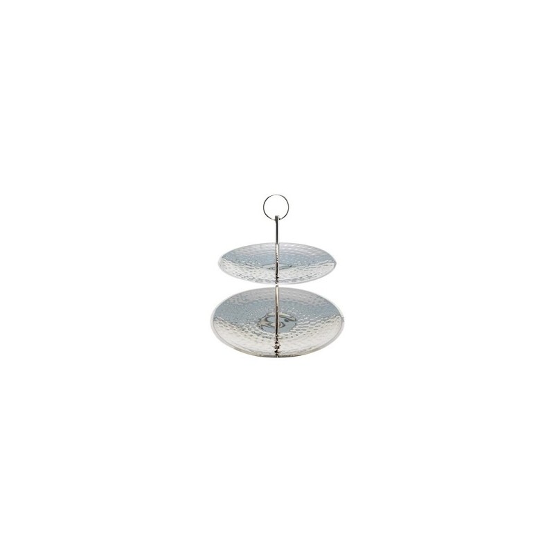 Etagere 2-laags rvs 20/25cm