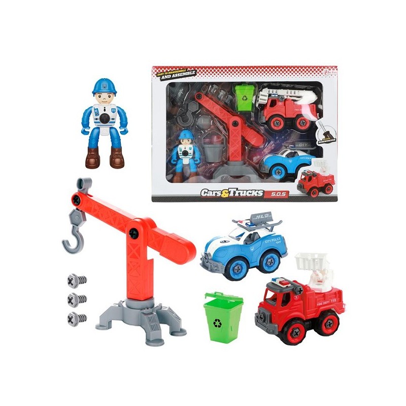 Toi Toys Cars&Trucks ensemble de jeu service d'urgence avec accessoires