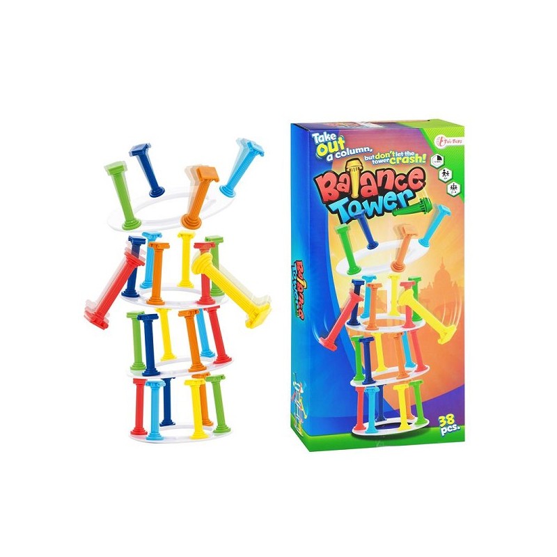 Toi Toys Game Wiggle Tower... ne la laissez pas s'effondrer 4x15x30cm